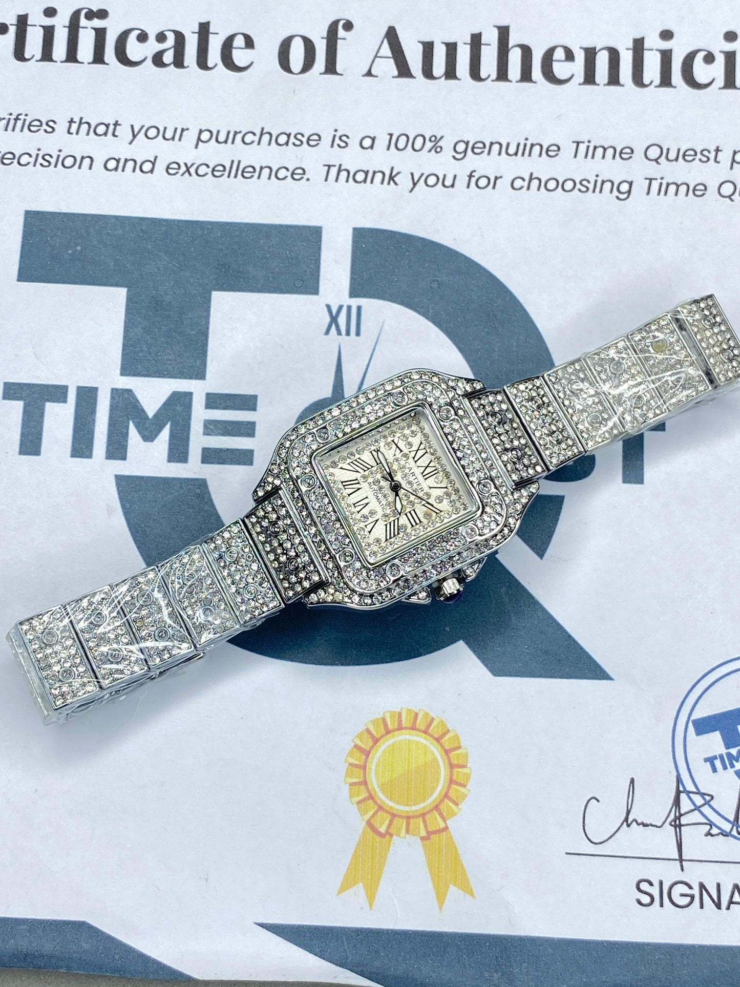 Luxury Cartier - Ladies Watch With Butterfly Master Lock