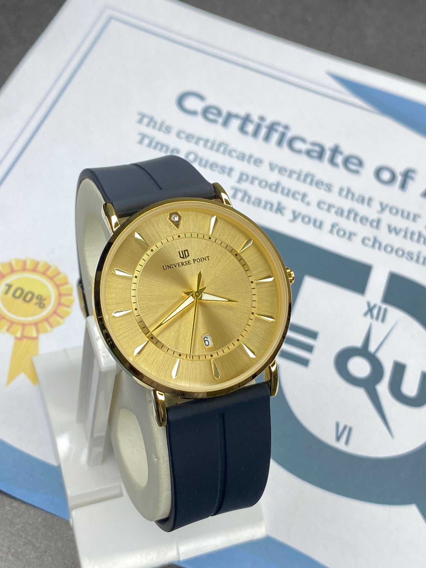 Universe Point Magnetic Lock & Silicone Straps Watch