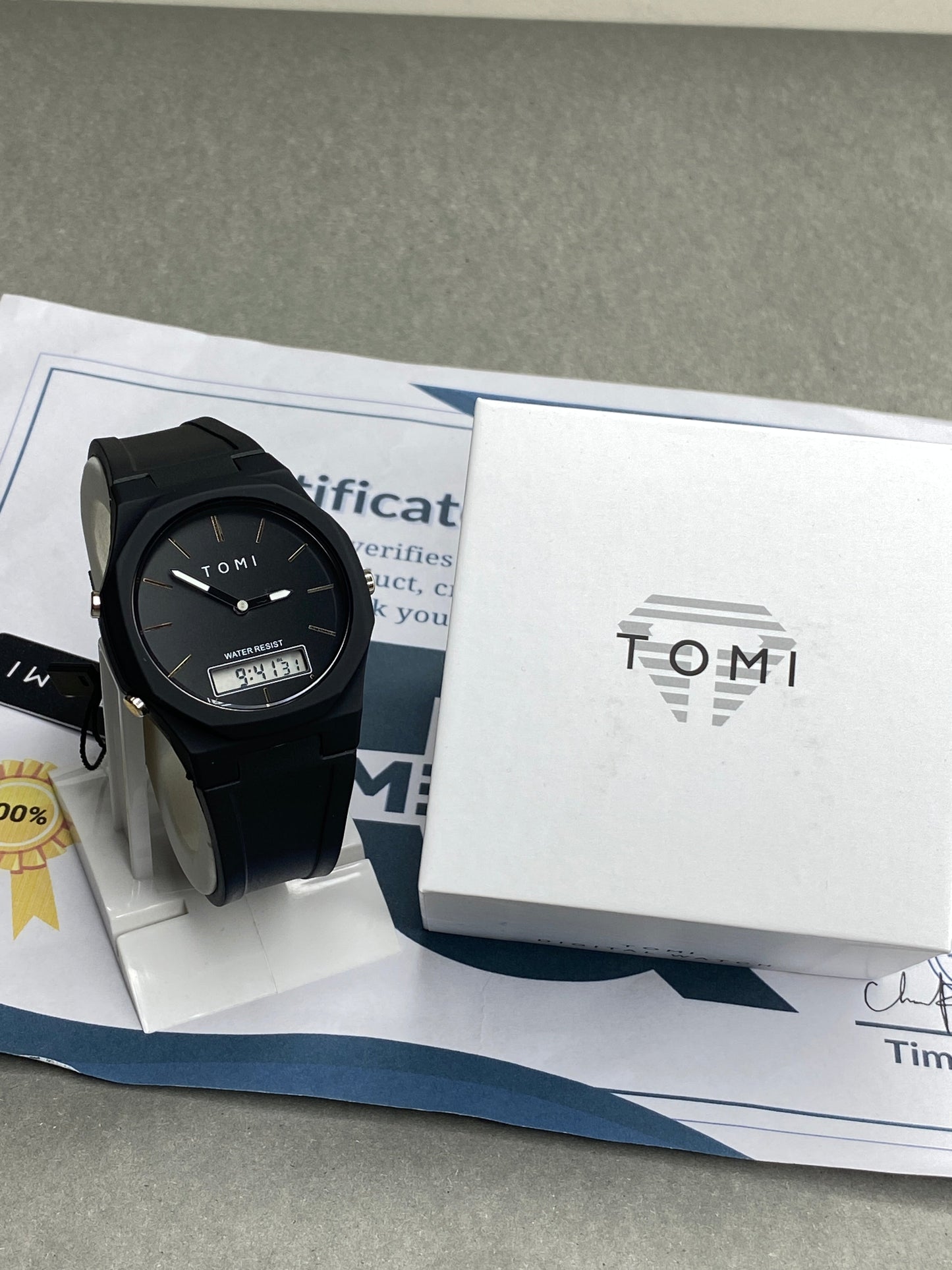 Tomi T-238 Dual Time ( Analog & Digital ) Watch for Men
