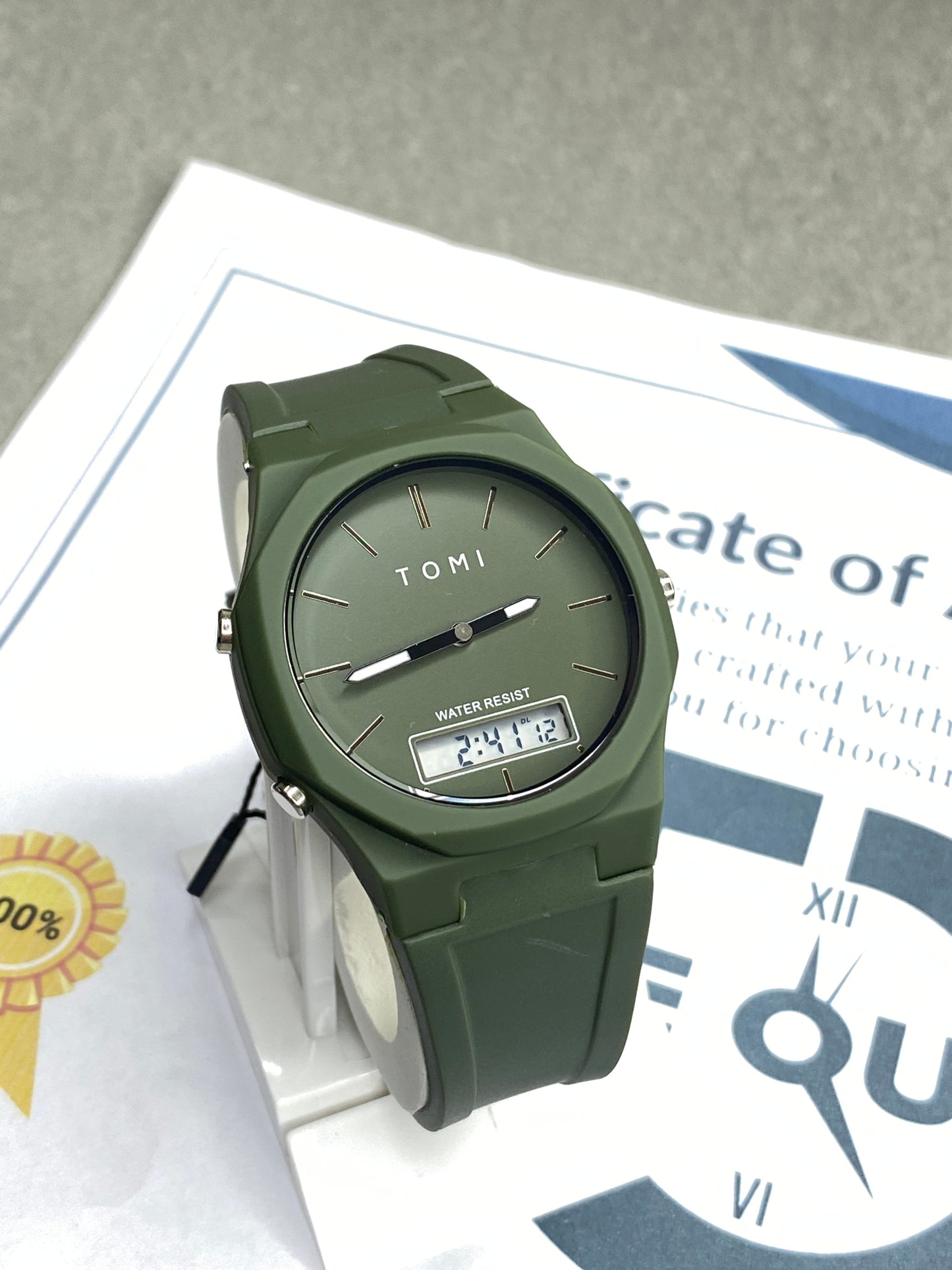 Tomi T-238 Dual Time ( Analog & Digital ) Watch for Men
