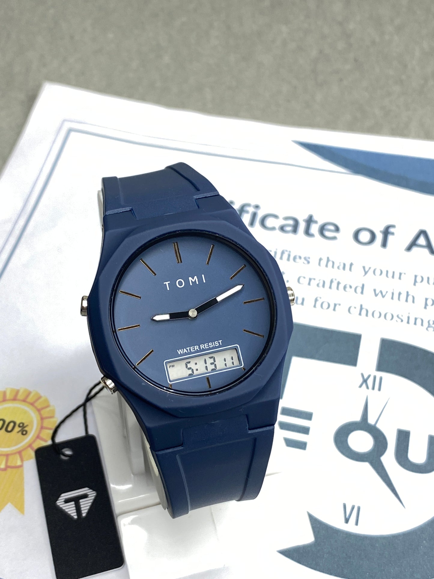 Tomi T-238 Dual Time ( Analog & Digital ) Watch for Men