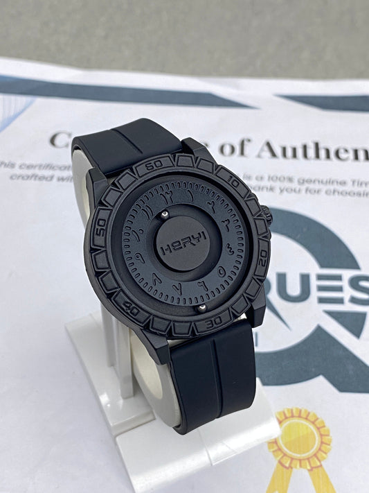 HERYI Revolutionary Bearing Watch With Magnetic Lock & Silicone Rubber Straps