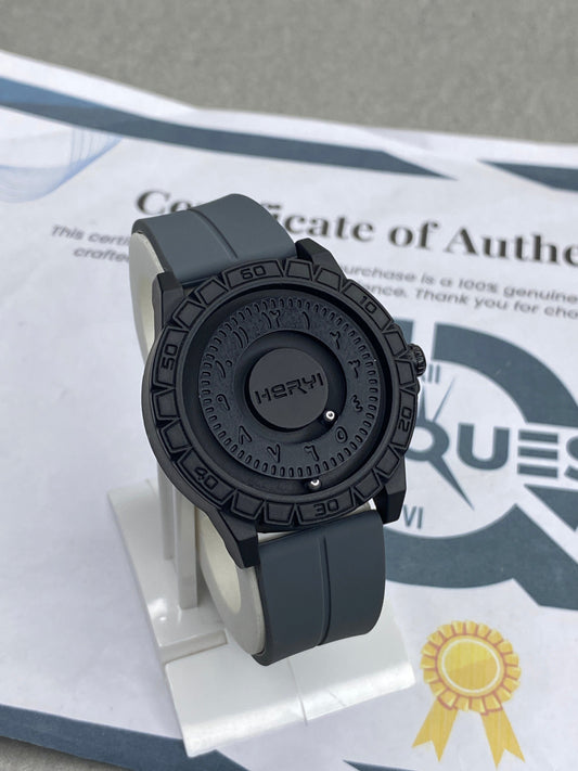 HERYI Revolutionary Bearing Watch With Magnetic Lock & Silicone Rubber Straps