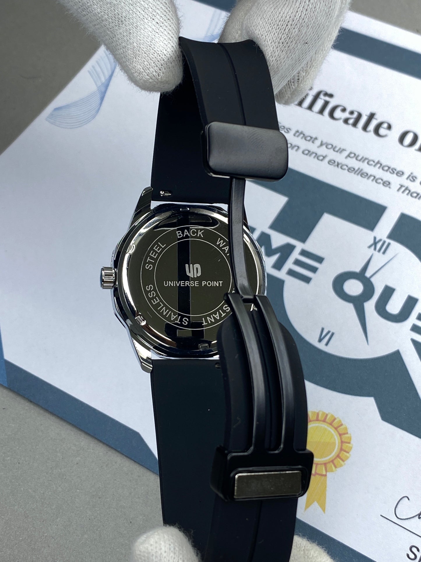 Universe Point Silicone Rubber Strap With Magnetic Master Lock