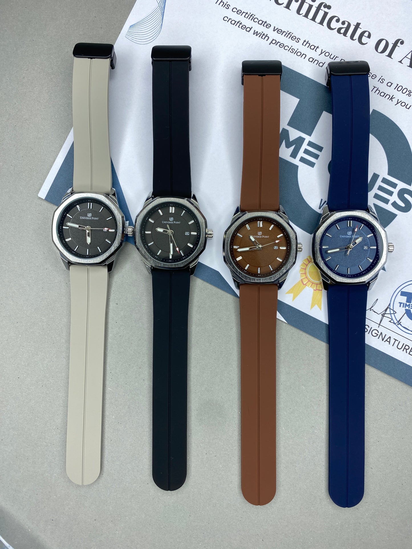 Universe Point Silicone Rubber Strap With Magnetic Master Lock
