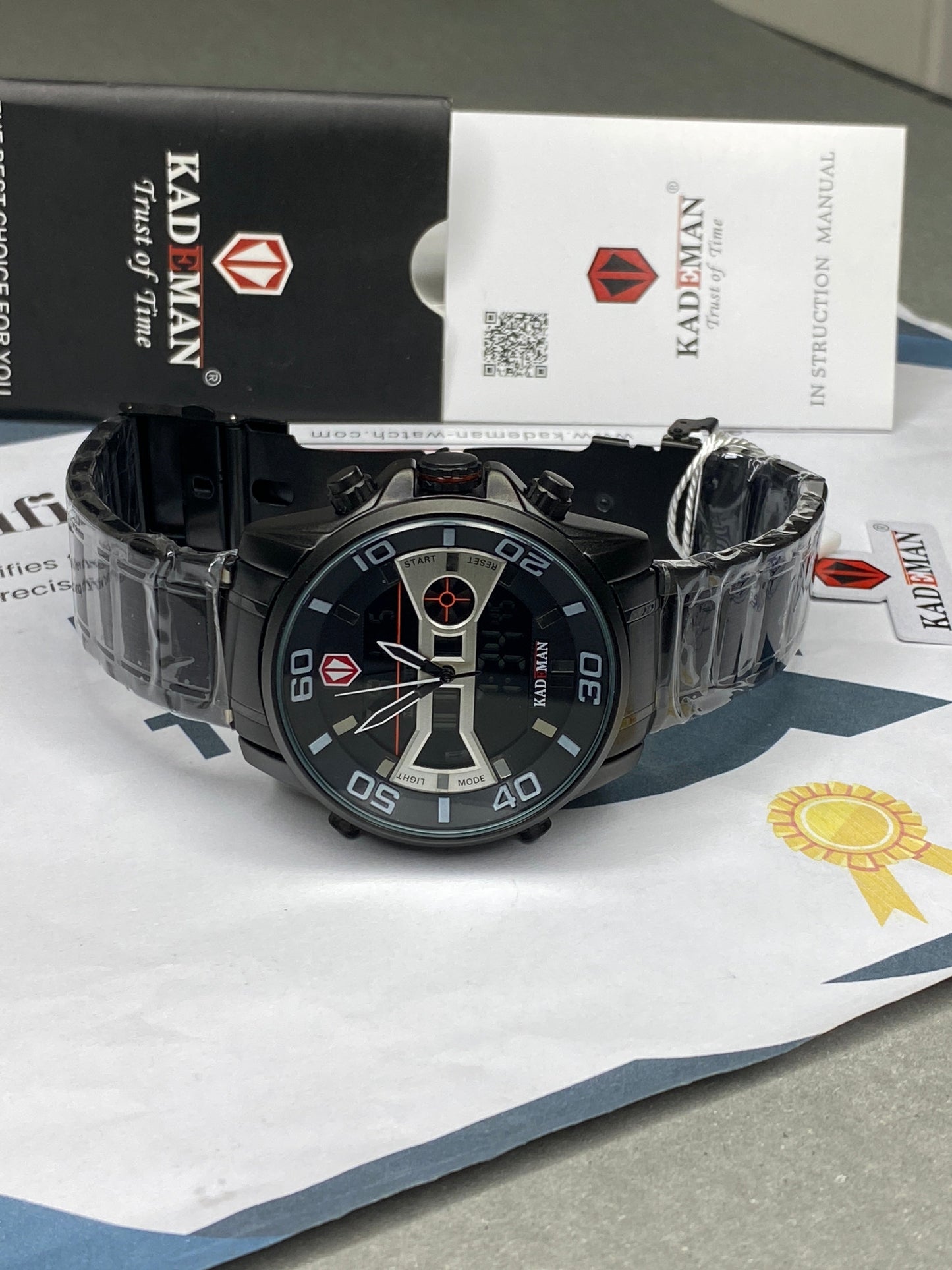 KADEMAN-K6171 Analog & Digital Time Stainless Steel Made Watch For Men
