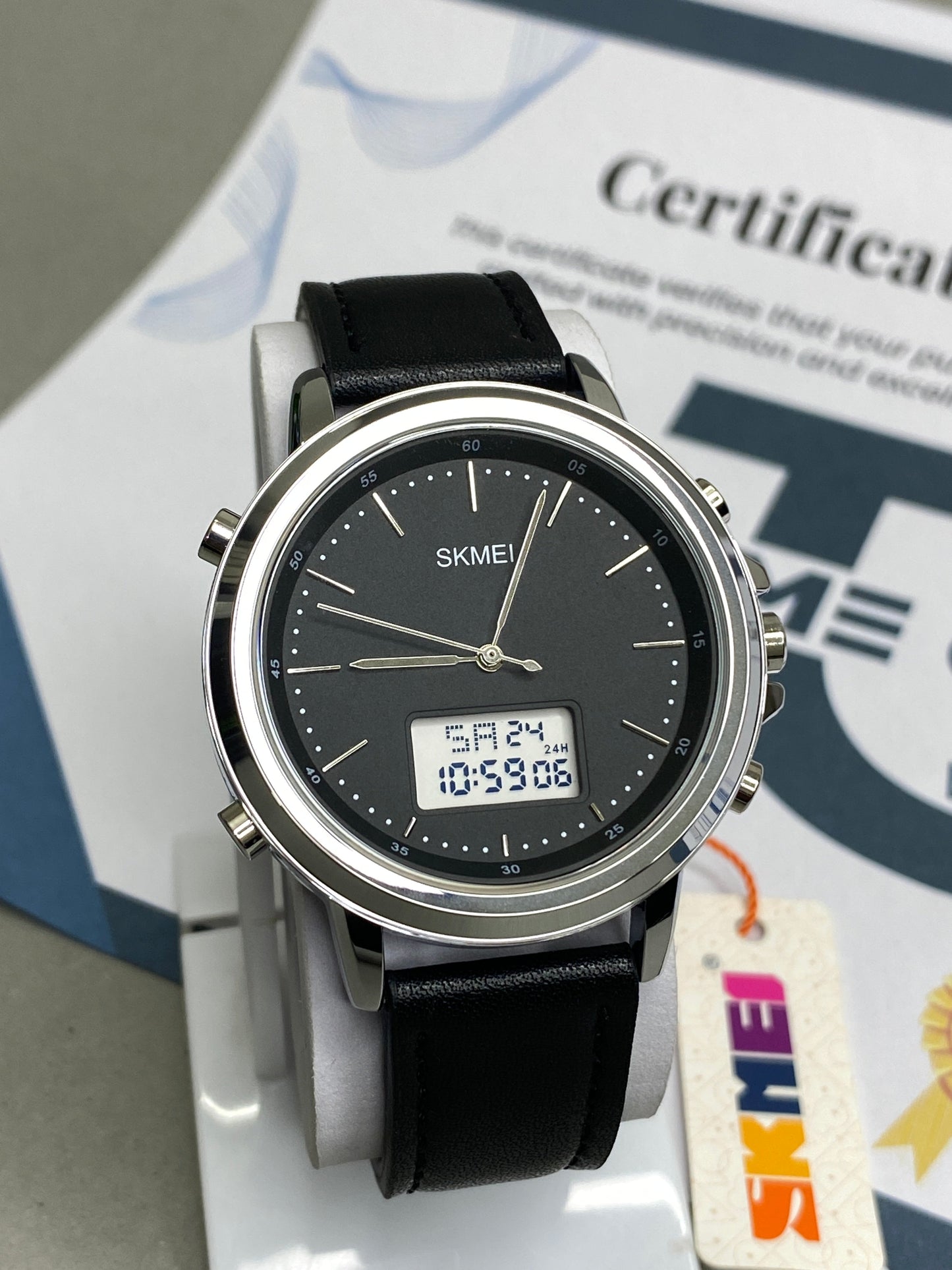SKMEI 1652 Dual Time Straps Watch For Men