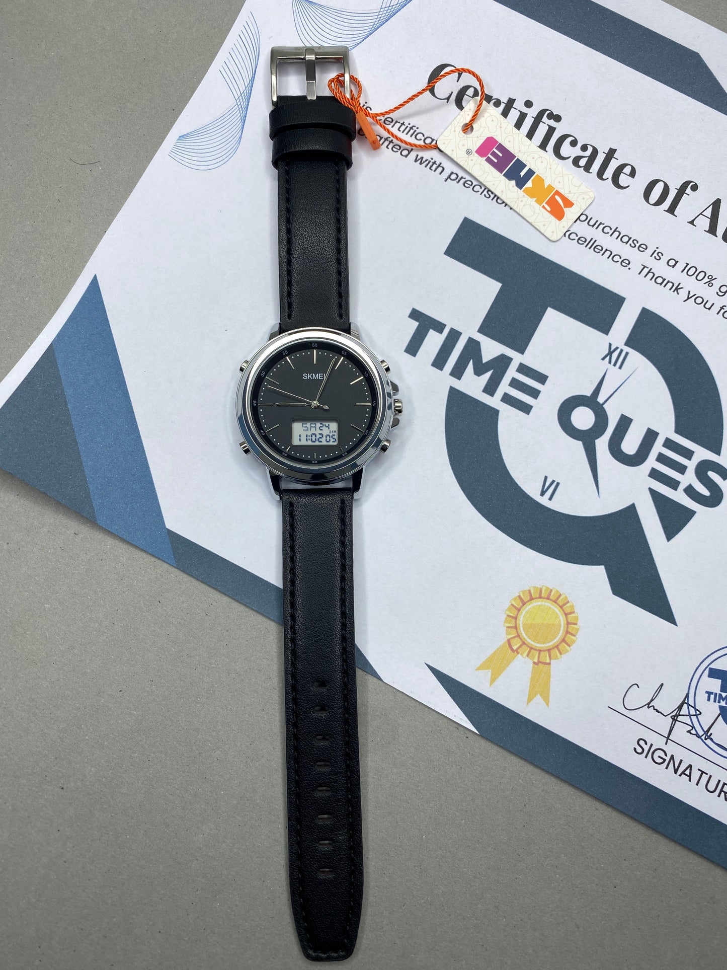 SKMEI 1652 Dual Time Straps Watch For Men