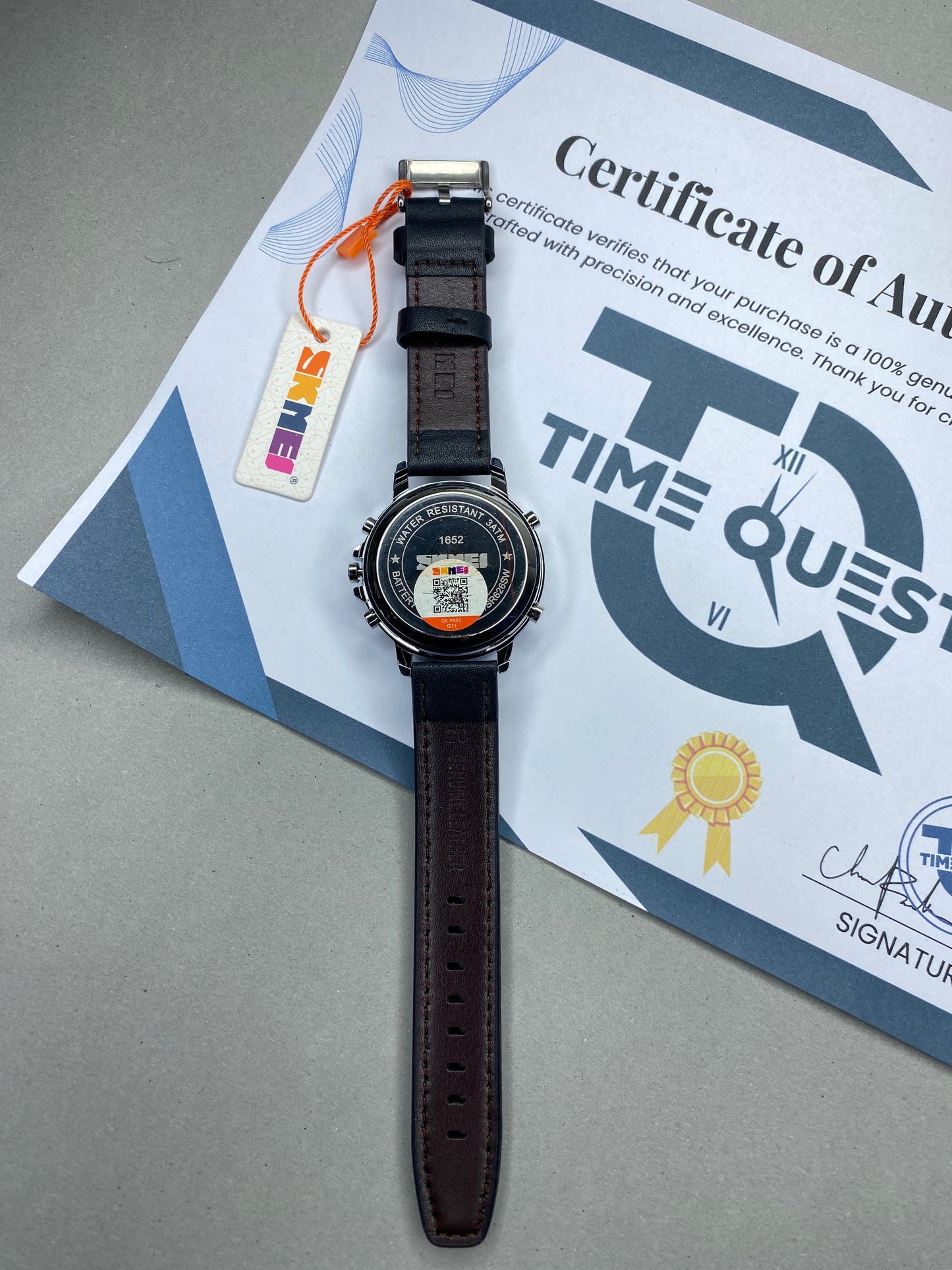 SKMEI 1652 Dual Time Straps Watch For Men