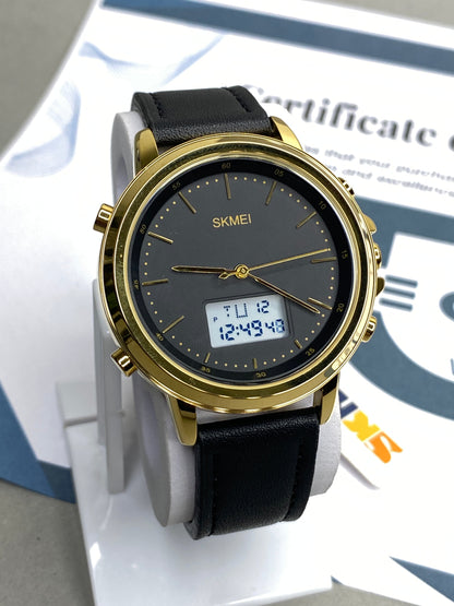 SKMEI 1652 Dual Time Straps Watch For Men
