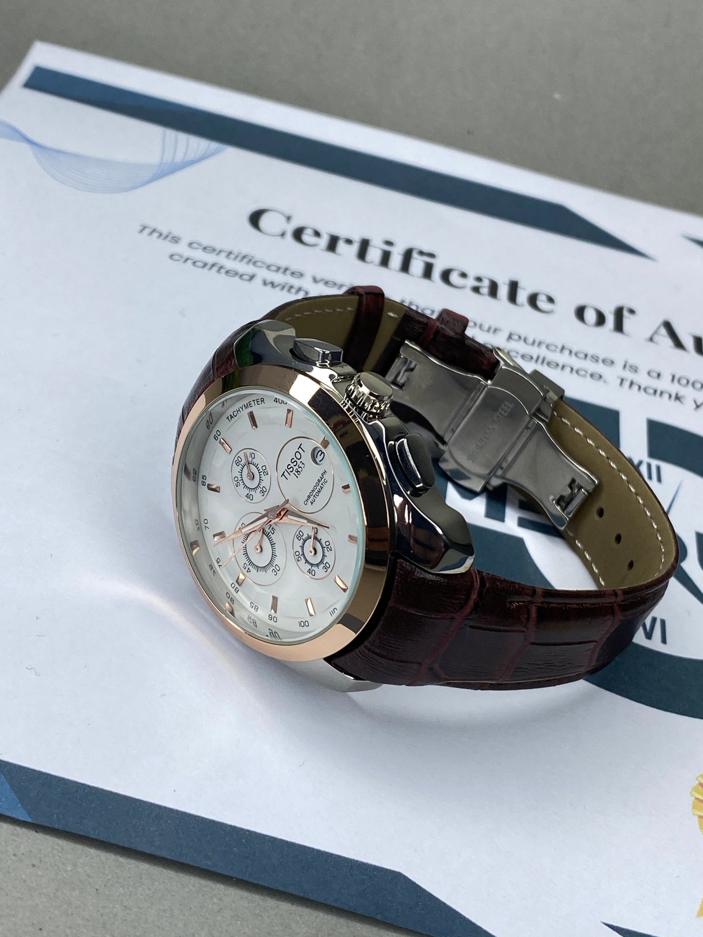 Tis-1853 Chronograph Watch With Master Lock