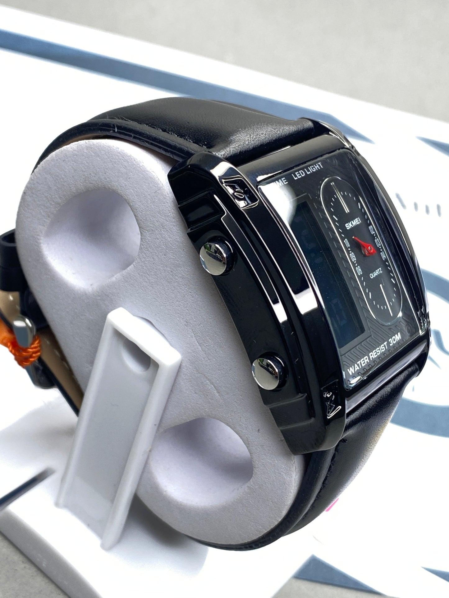 SKMEI 1868 Analog & Digital Leather Straps Watch