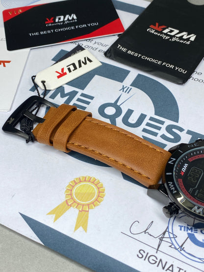 KDM-8012 Dual Time Straps Watch For Men