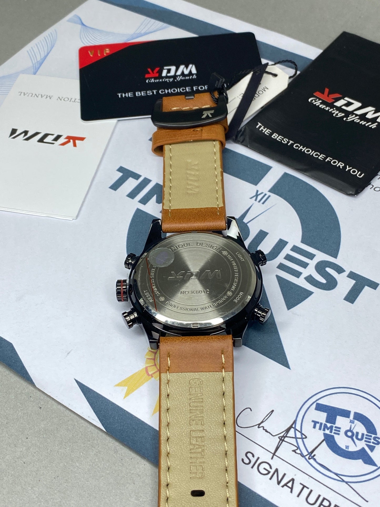 KDM-8012 Dual Time Straps Watch For Men