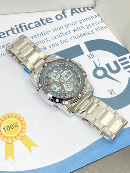 SKMEI 1389 Dual Display (Analog & Digital) Chain Watch For Men