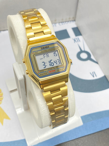 SKMEI Digital Ladies Chain Watch 100% Waterproof