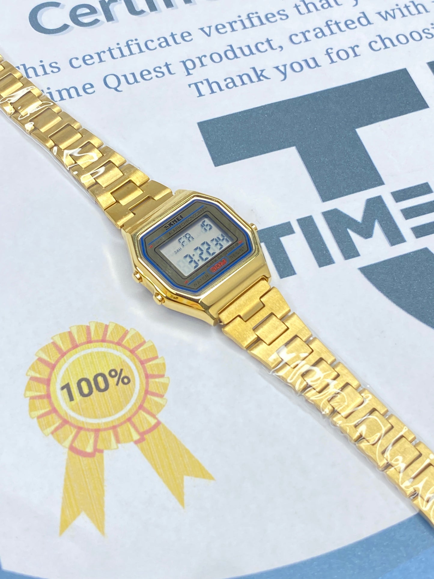 SKMEI Digital Ladies Chain Watch 100% Waterproof
