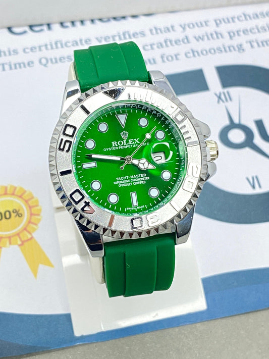 RLX Yacht Master Swiss-Made Watch with Rotatable Bazel and Date Display