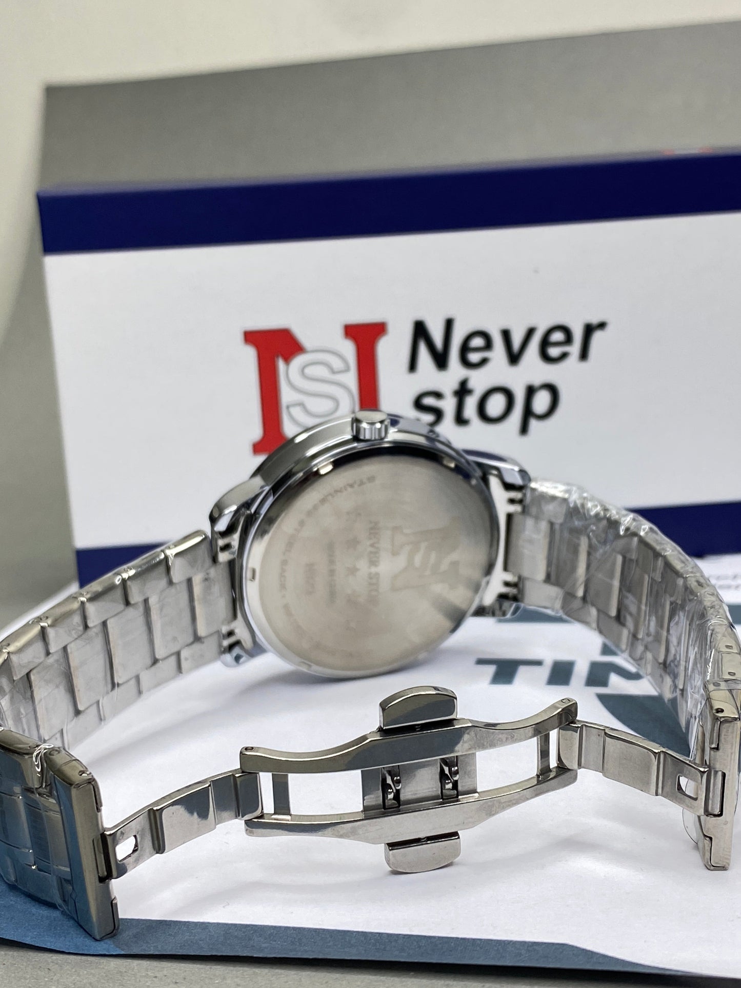 NS 360 Degree Spinning Wheel Chain Watch