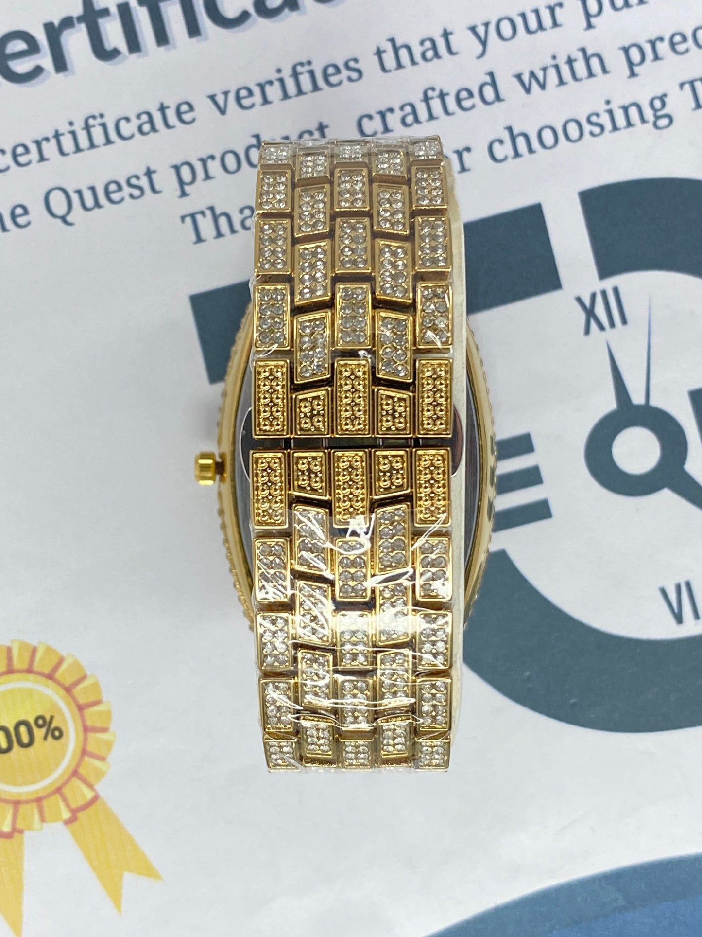 Franck Muller-FY8620 Curvex iced Out Luxury Analog Stainless Steel Made Watch For Men