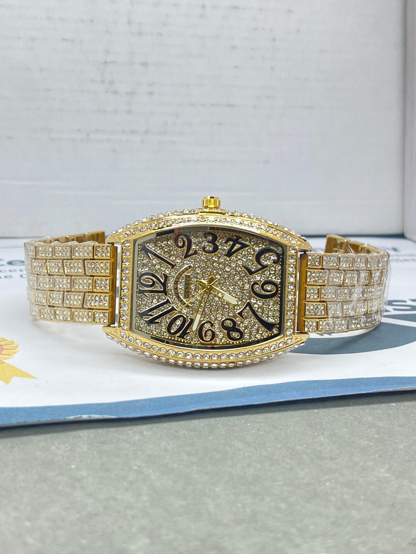 Franck Muller-FY8620 Curvex iced Out Luxury Analog Stainless Steel Made Watch For Men