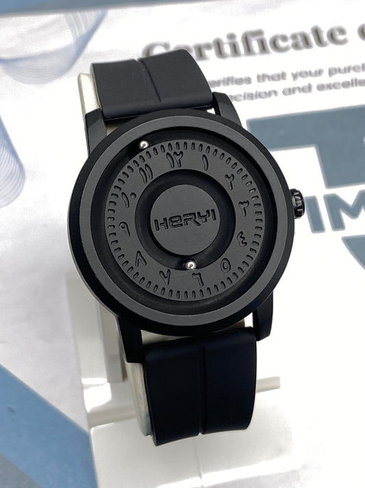 Revolutionary Bearing Full Magnetic Dial & Lock With Silicone Rubber Straps Watch
