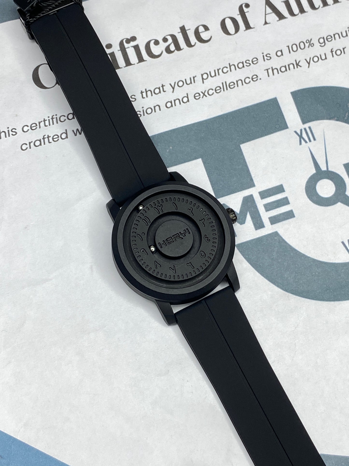 Revolutionary Bearing Full Magnetic Dial & Lock With Silicone Rubber Straps Watch