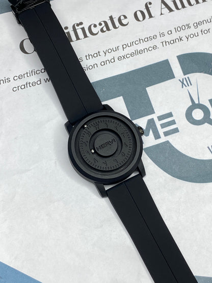 Revolutionary Bearing Full Magnetic Dial & Lock With Silicone Rubber Straps Watch