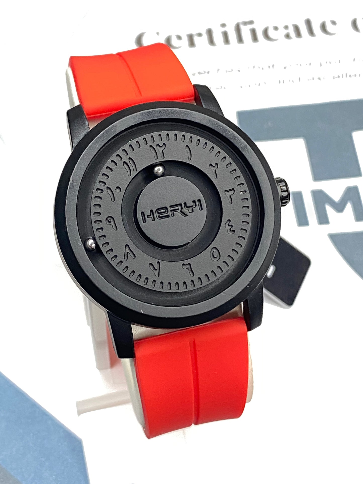 Revolutionary Bearing Full Magnetic Dial & Lock With Silicone Rubber Straps Watch