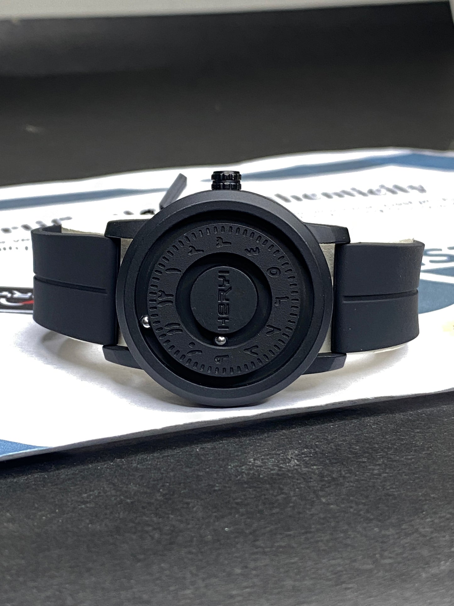 Revolutionary Bearing Full Magnetic Dial & Lock With Silicone Rubber Straps Watch