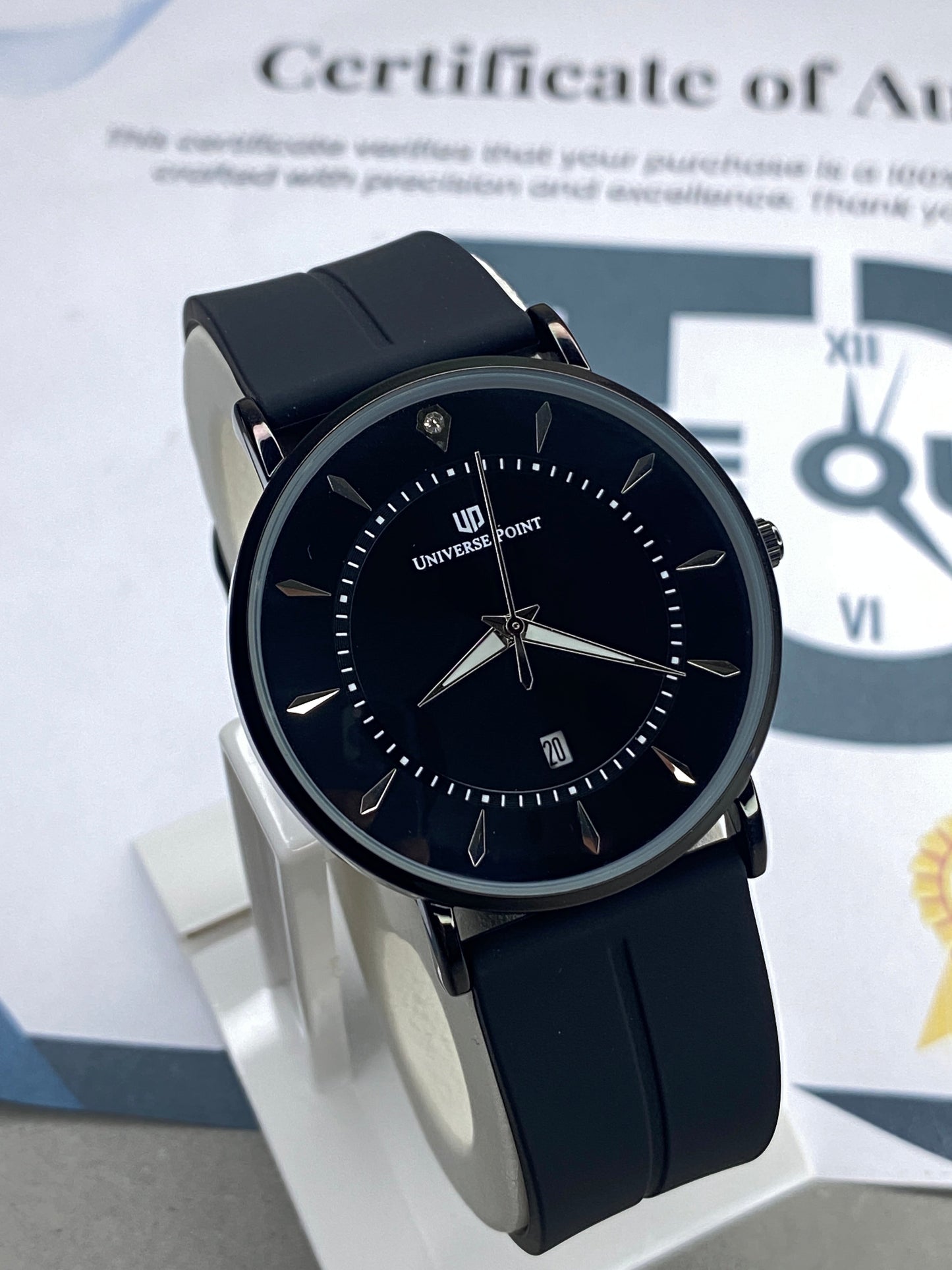 Universe Point Magnetic Lock & Silicone Straps Watch