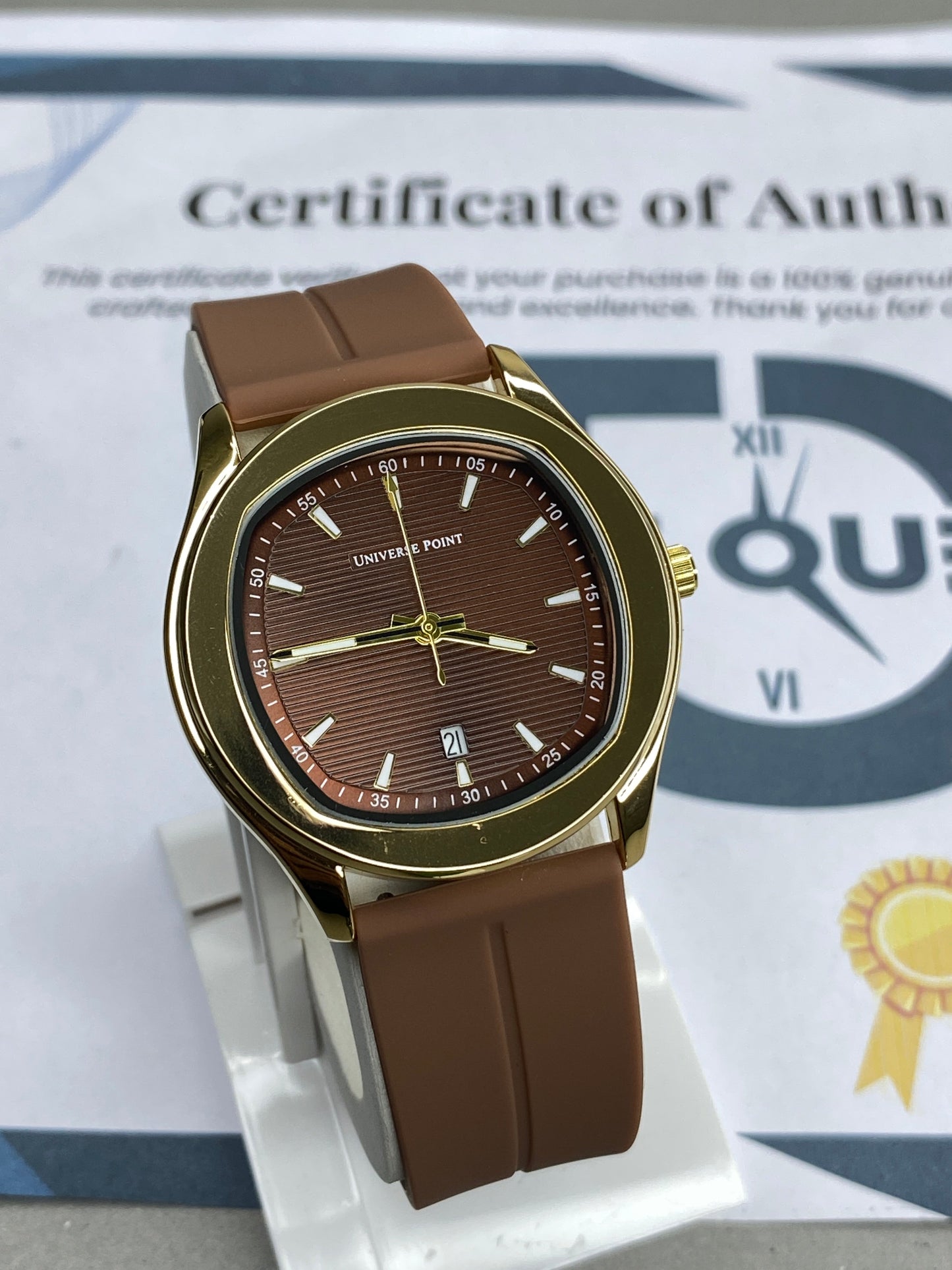 Universe Point Magnetic Lock & Silicone Straps Watch