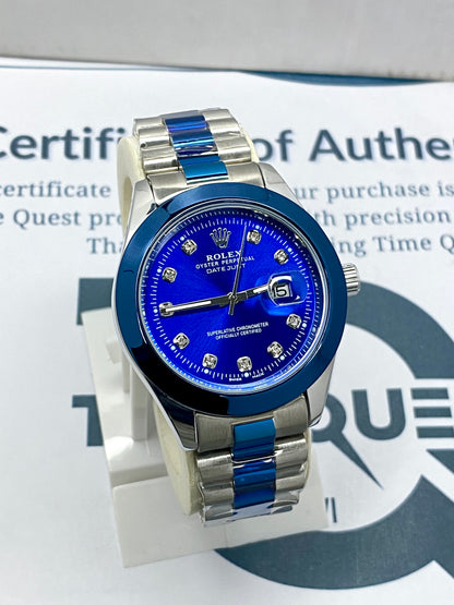 RLX Swis Made Luxury Design Chain Watch For Men With Date Display