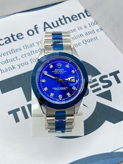 RLX Swis Made Luxury Design Chain Watch For Men With Date Display