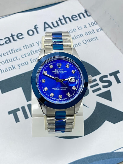 RLX Swiss Made Premium Design Chain Watch For Men With Date Display