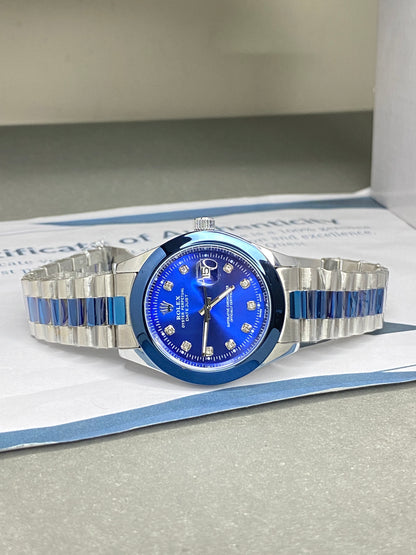 RLX Swis Made Luxury Design Chain Watch For Men With Date Display