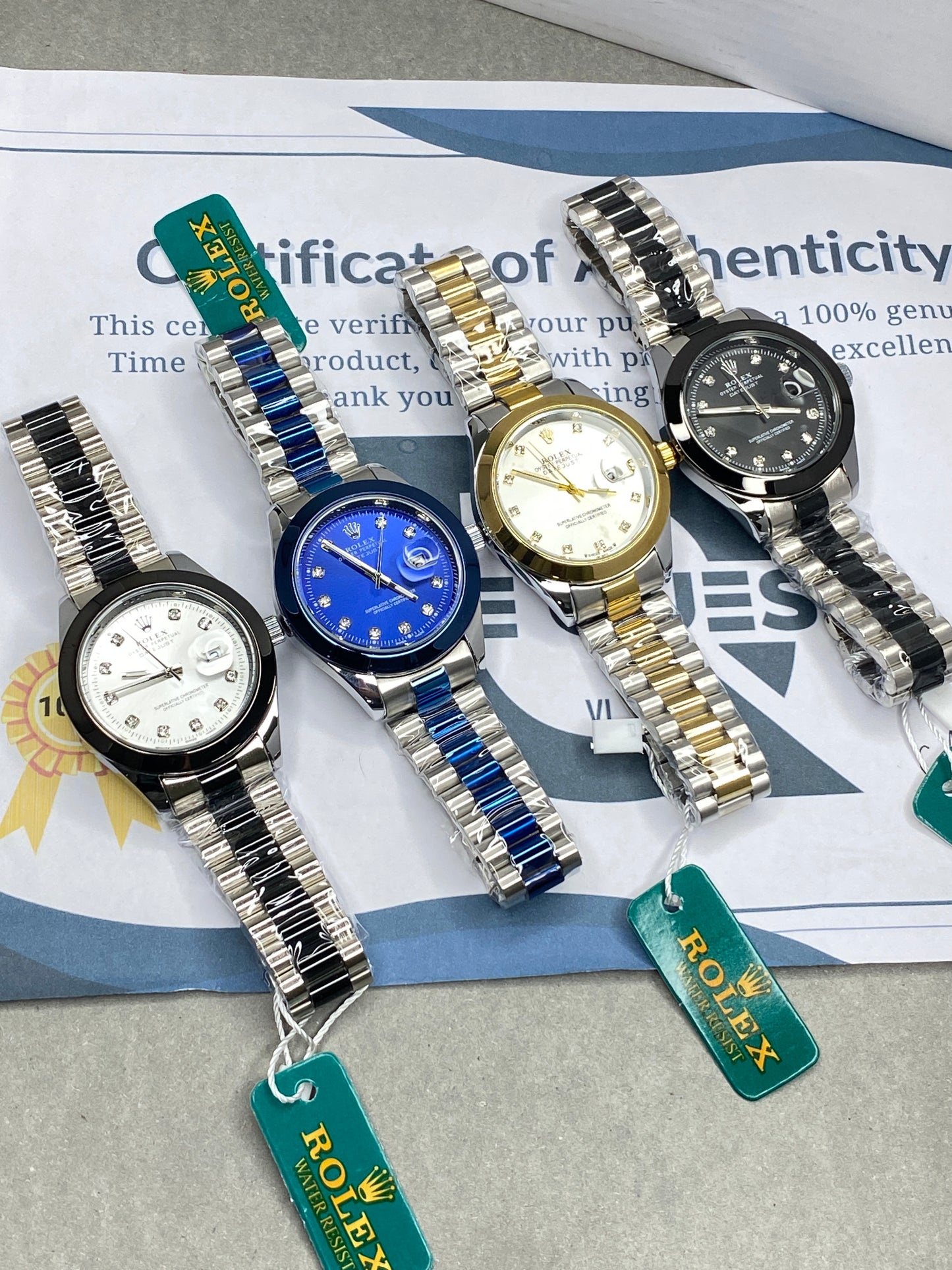 RLX Swis Made Luxury Design Chain Watch For Men With Date Display