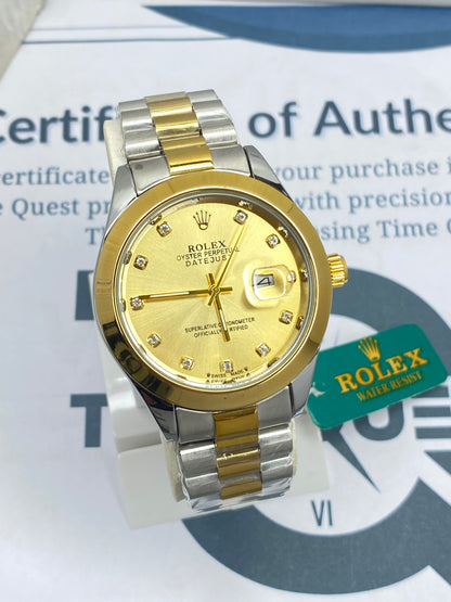 RLX Swis Made Luxury Design Chain Watch For Men With Date Display