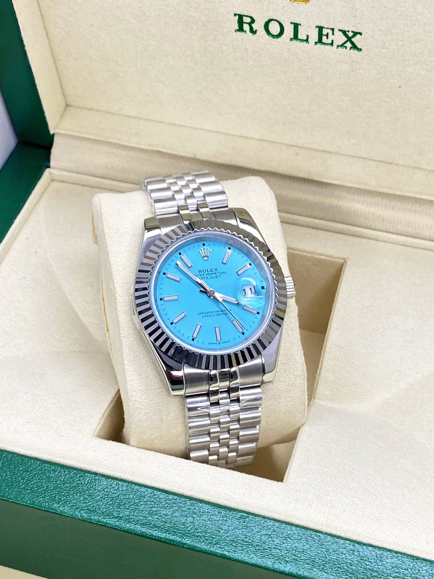 RLX Oyster Perpetual Datejust Automatic Movement Luxury Chain Watch for Men
